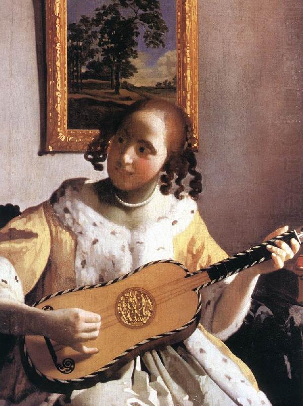 VERMEER VAN DELFT, Jan The Guitar Player (detail) awr china oil painting image